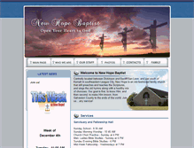 Tablet Screenshot of newhopebaptist-tx.org